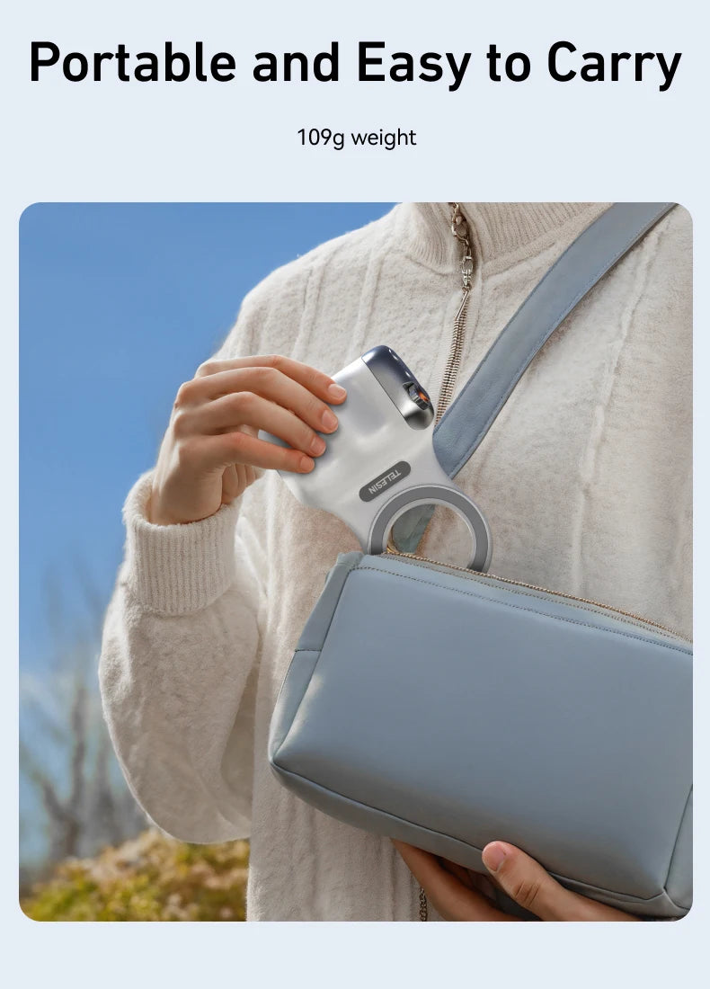 TELESIN Magnetic Phone Grip & Remote Control for iPhone/Huawei/Samsung