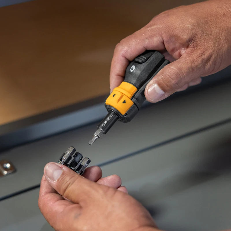 TOUGHBUILT 9-Piece Multi-Bit Ratcheting Screwdriver Set - Defective Item
