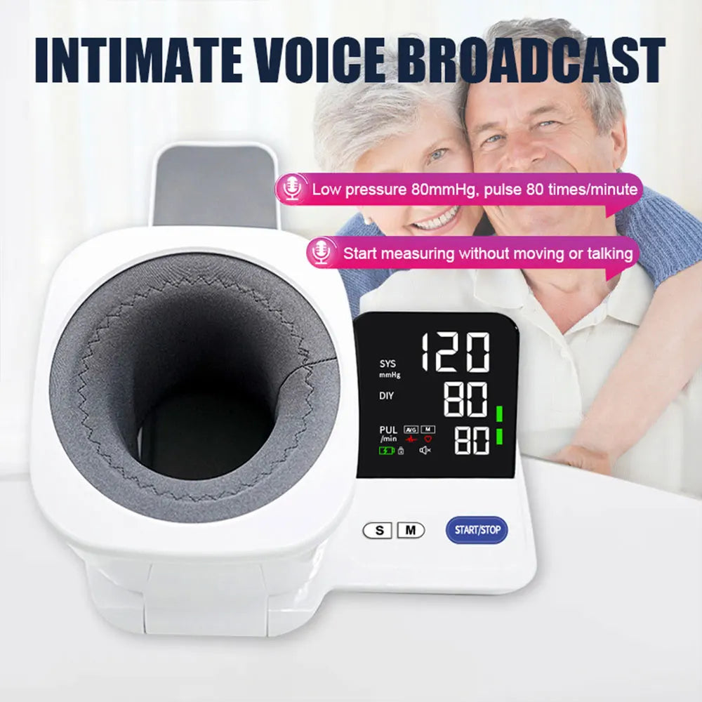 Digital Talking Blood Pressure Monitor with Voice & Adjustable Cuff
