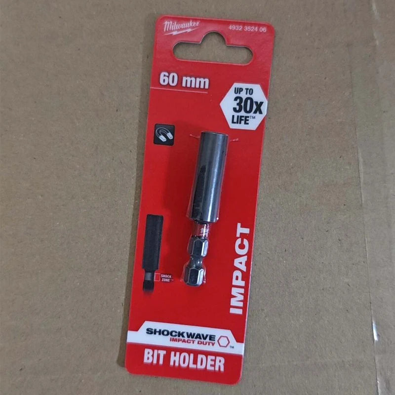 Milwaukee Shockwave 60mm Magnetic Impact Bit Holder - Maximum Strength