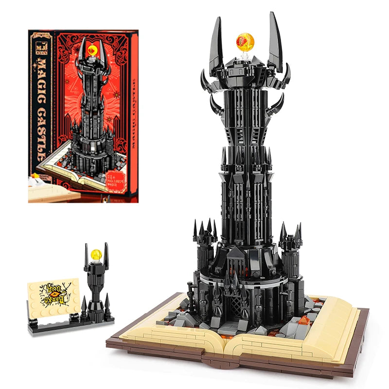 Enchanting Magic Castle Building Blocks Set - 969PCS Dark Tower Model