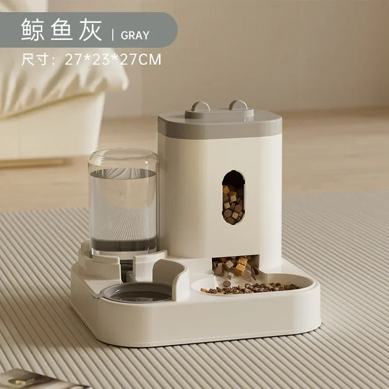 Automatic Pet Feeder & Water Fountain - Large Capacity Food Dispenser