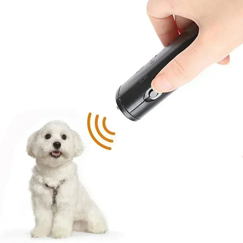 3-in-1 Ultrasonic Anti-Barking Device with LED Light for Dogs