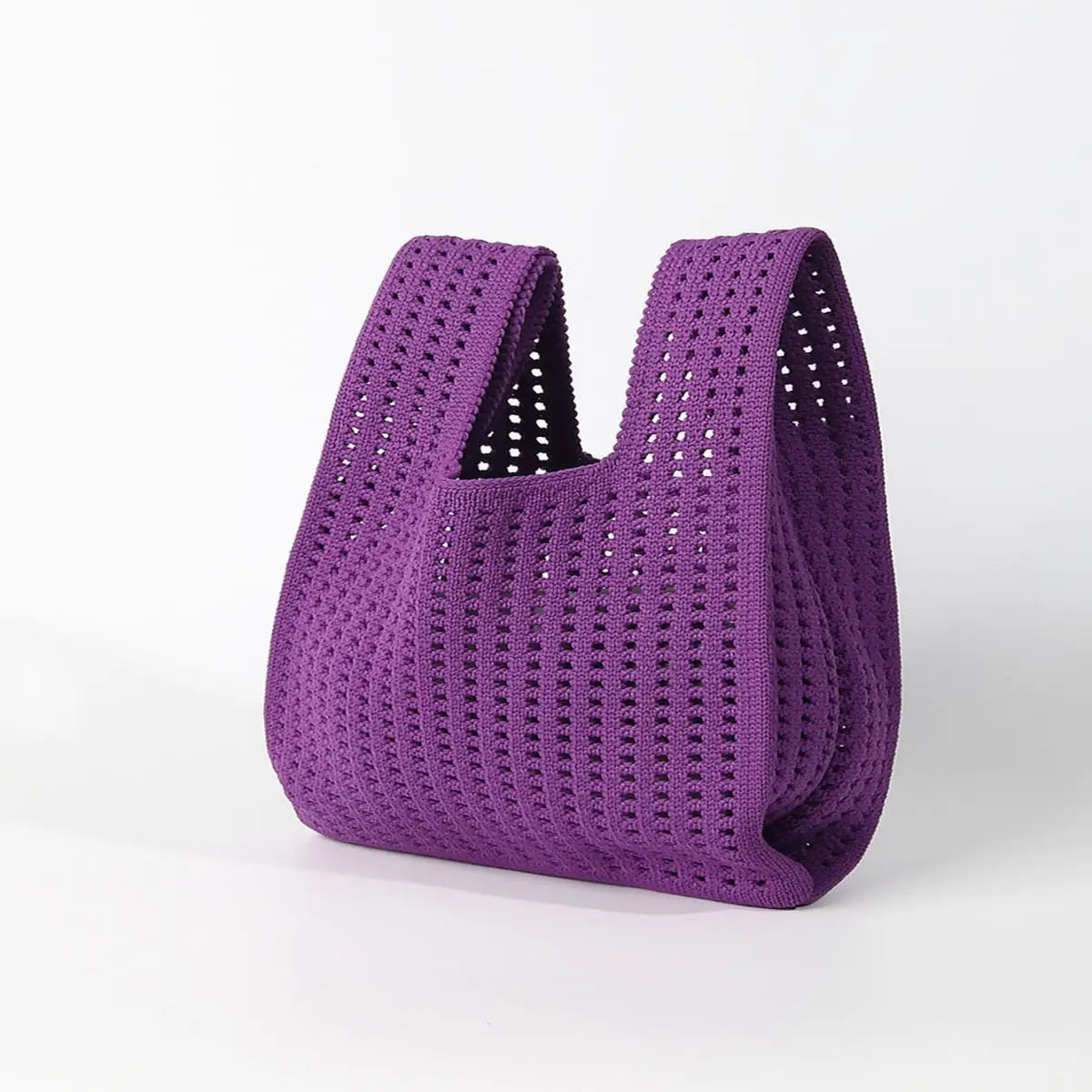 Handmade Colorful Knit Tote Bag for Women – Stylish & Casual