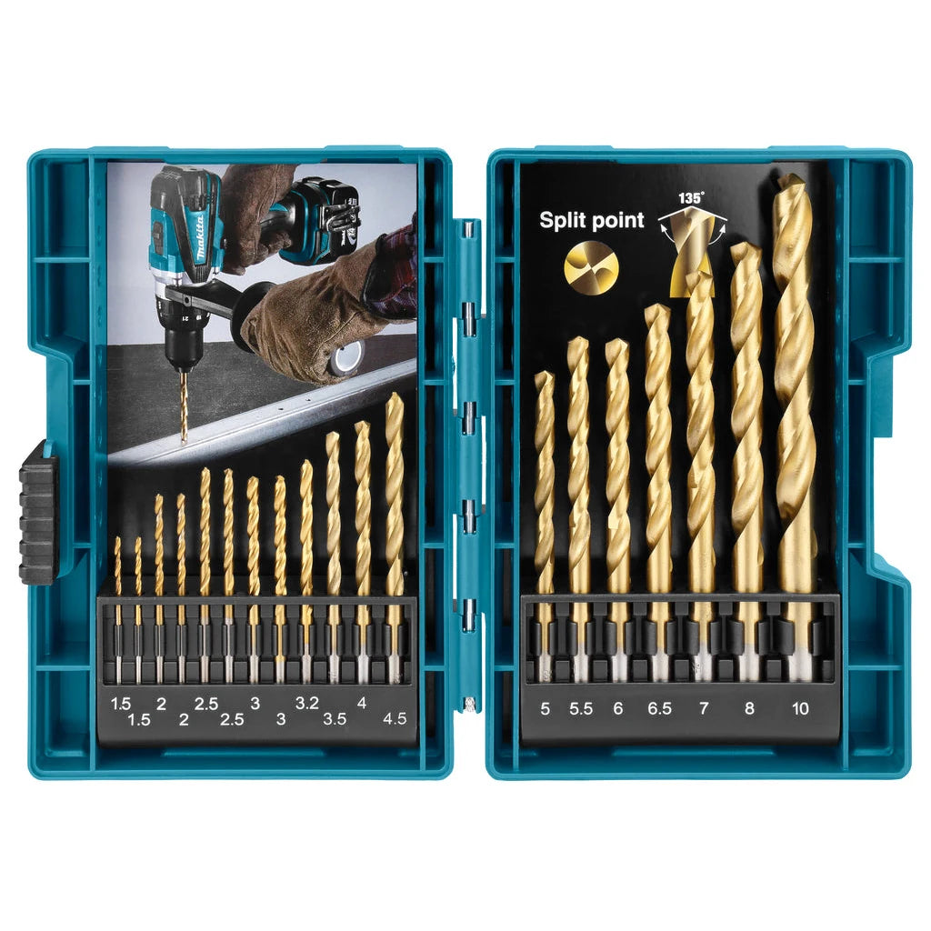Makita HSS-TiN 19-Piece Drill Bit Set - Ultimate Precision Tools