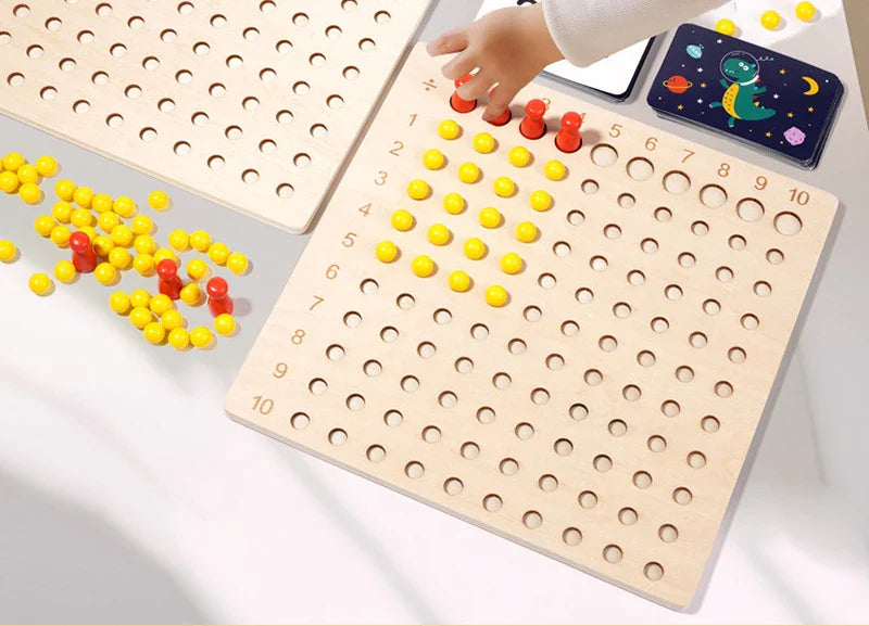 Montessori 99 Multiplication Board - Fun Math Learning Tool for Kids