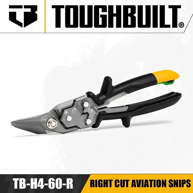 ToughBuilt Aviation Snips - Precision Cutting & Ergonomic Design