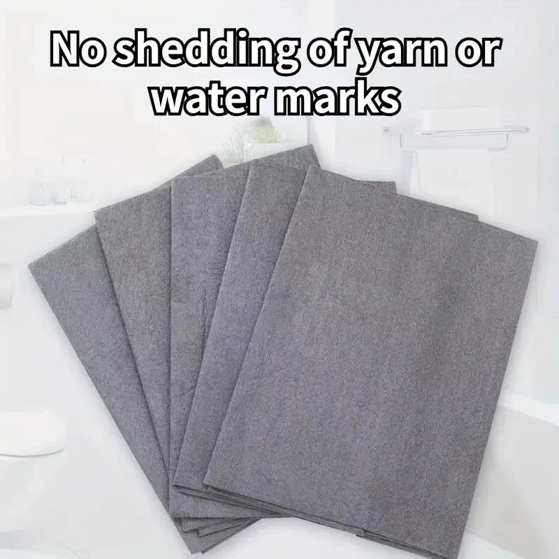 Thickened Magic Glass Cleaning Cloth - Streak-Free & Reusable Tool