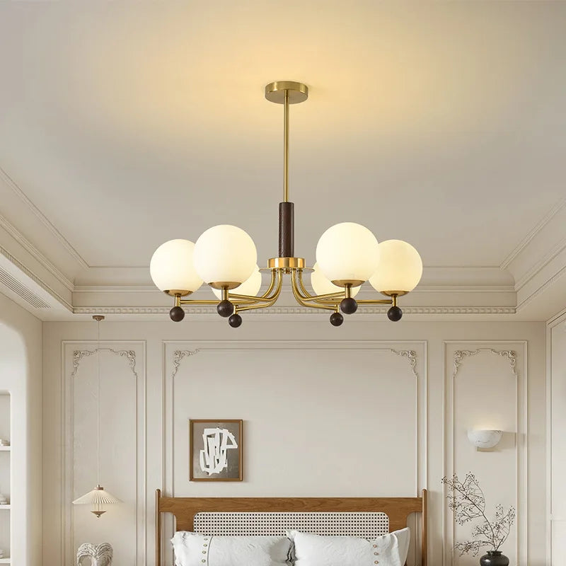 Elegant Vintage Style Light Gold Chandelier Pendant for Dining & Kitchen
