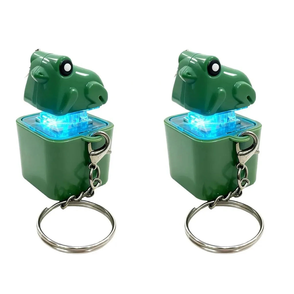 Frog Keychain with Sound & LED Lights - Fun Stress Relief Gadget