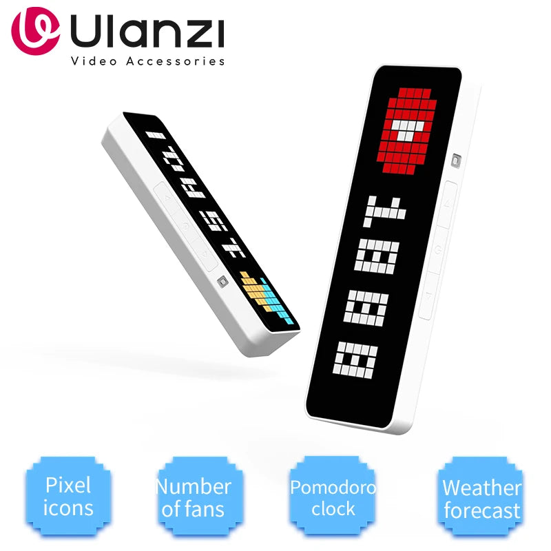 Ulanzi TC001 Smart Pixel Clock with Weather & Follower Display