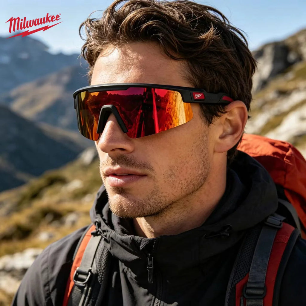 Milwaukee Outdoor Safety Goggles - Windproof & UV Resistant Eyewear