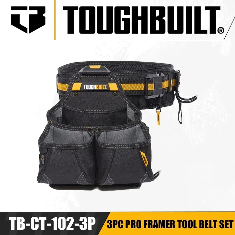 ToughBuilt Pro Framer Tool Belt Set – Maximize Organization & Efficiency