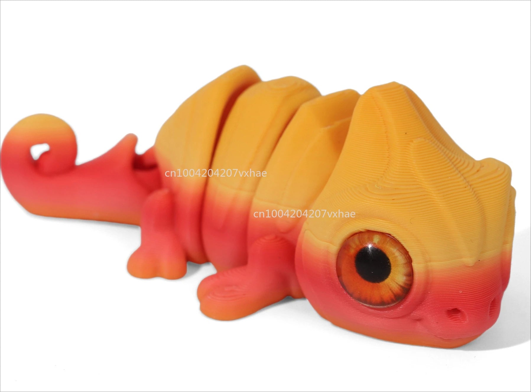 Multi-Joint 3D Printed Chameleon Figures - Unique Home Decor & Gift