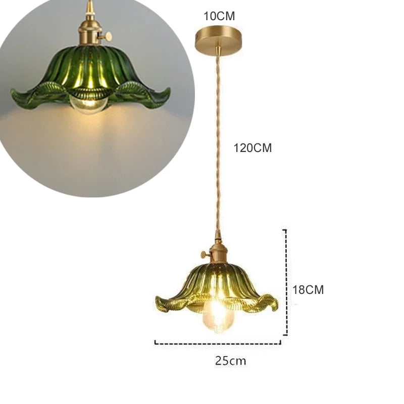 Stylish Glass Pendant Light - Modern Hanging Lamp for Dining & Kitchen