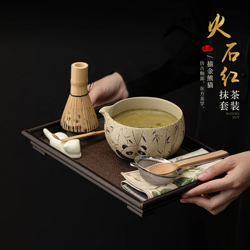Exquisite Bamboo Matcha Set - Bowl, Whisk & Tea Tools Gift