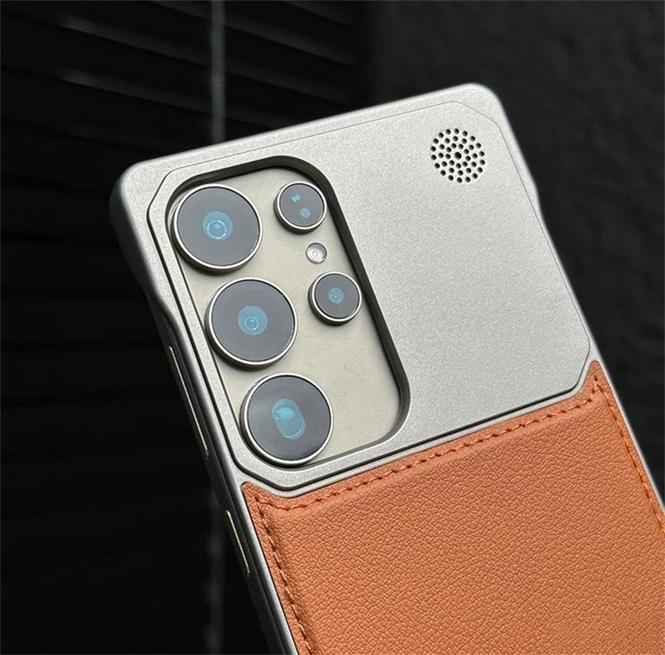 Luxury Magnetic Leather Case for Samsung Galaxy S22-S25 Ultra