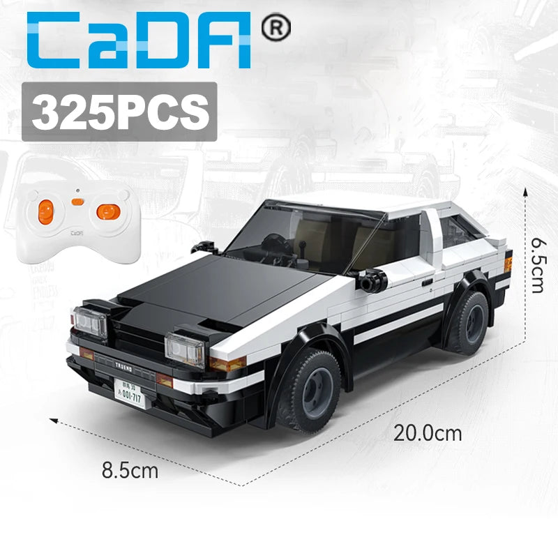 Cada 325Pcs RC Drift Racing Car Building Blocks - DIY Fun for Kids