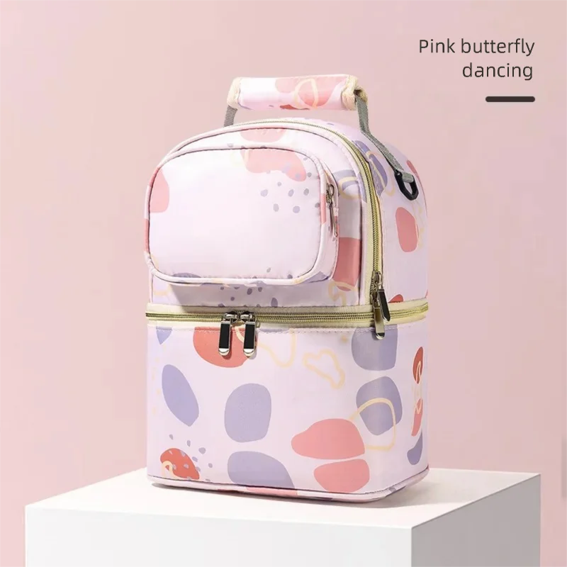 Portable Oxford Insulated Breastmilk Cooler Bag for Moms on the Go