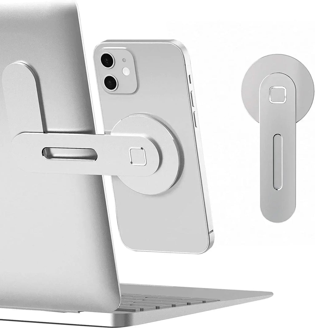 Universal Magnetic Phone Holder for Monitors – Slim & Foldable Design