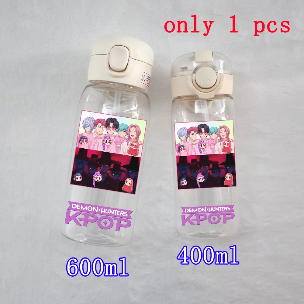 K-Pop Large Capacity Water Bottle - 400ML to 600ML for Fans