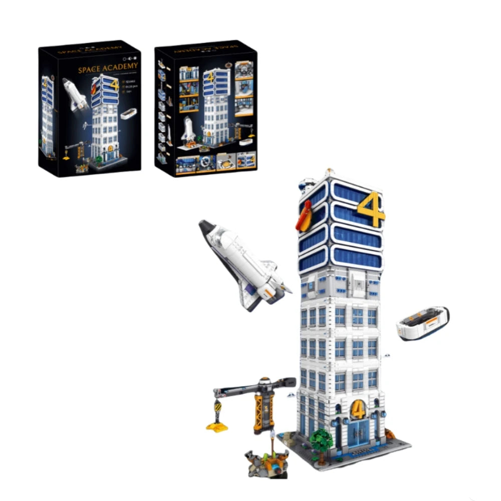 6135PCS Four Heroes Tower Model Kit - Sci-Fi Skyscraper Building Blocks
