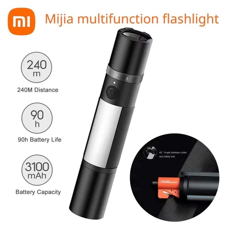 MIJIA 1000 Lumens Multi-functional LED Flashlight with Emergency Tools