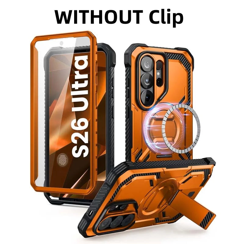 I-BLASON Rugged Armor Case for Samsung Galaxy S26 Ultra - Screen Protector & Stand