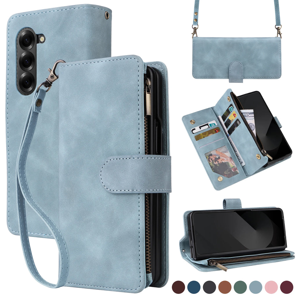 Stylish Premium Leather Wallet Case for Samsung Galaxy Z Fold