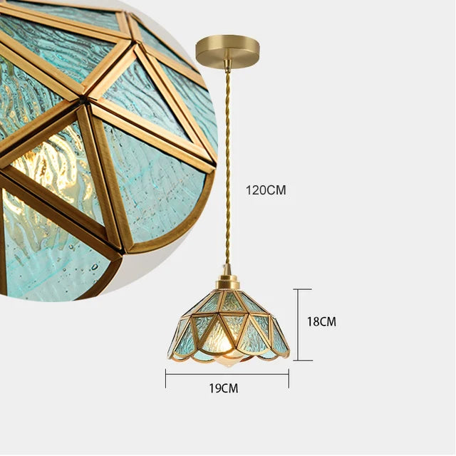 Nordic Retro Green Pendant Light for Stylish Home Decor