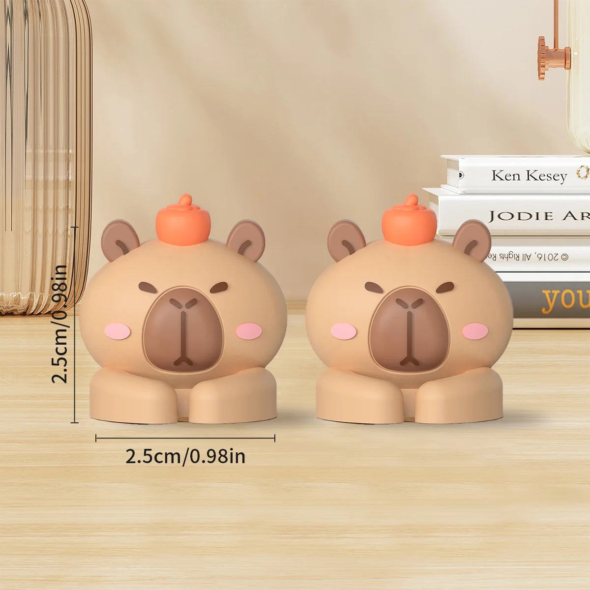 Cute Capybara Cable Managers - Self-Adhesive Organizer Clips