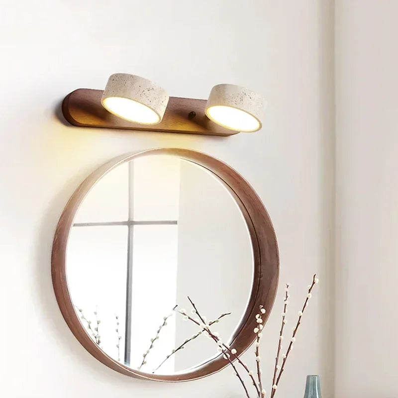 Wabi Sabi Round LED Wall Light for Home Decoration & Mirrors
