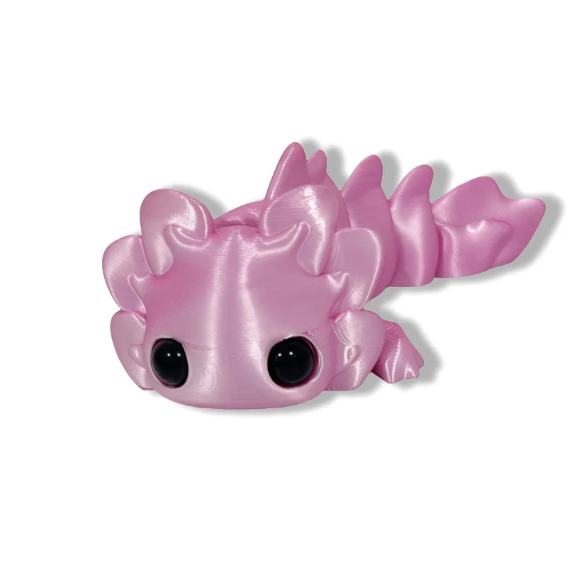 3D Printed Salamander Figures - Movable Toys for Kids & Home Decor