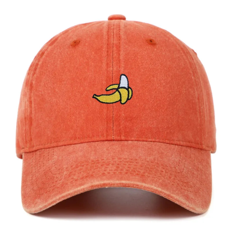 Banana Embroidered Outdoor Baseball Hat - Unisex Sunshade Cap