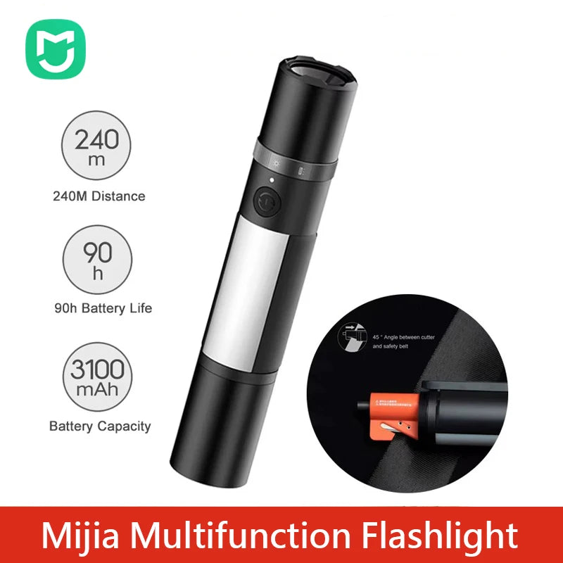 MIJIA 1000 Lumen Multifunctional Flashlight with Strobe & SOS Features