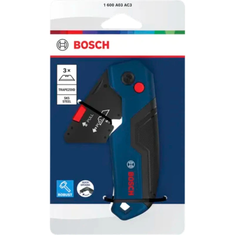 Bosch Folding Knife with Replaceable Blades - Durable Cutting Tool