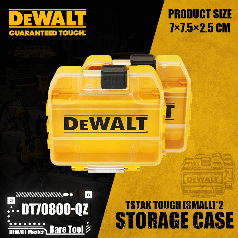 DEWALT TSTAK Tough Storage Cases & Screwdriver Bit Organizers