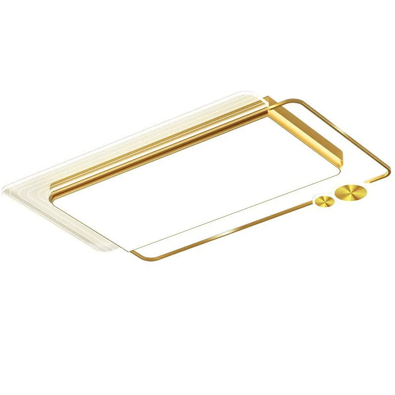 Nordic Double Square Acrylic LED Ceiling Lamp for Modern Spaces