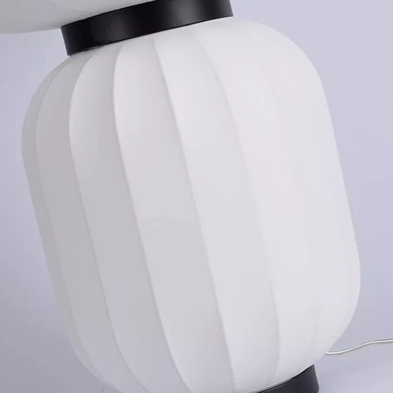 Elegant Japanese Silk Table Lamp - Modern Bedside Lighting