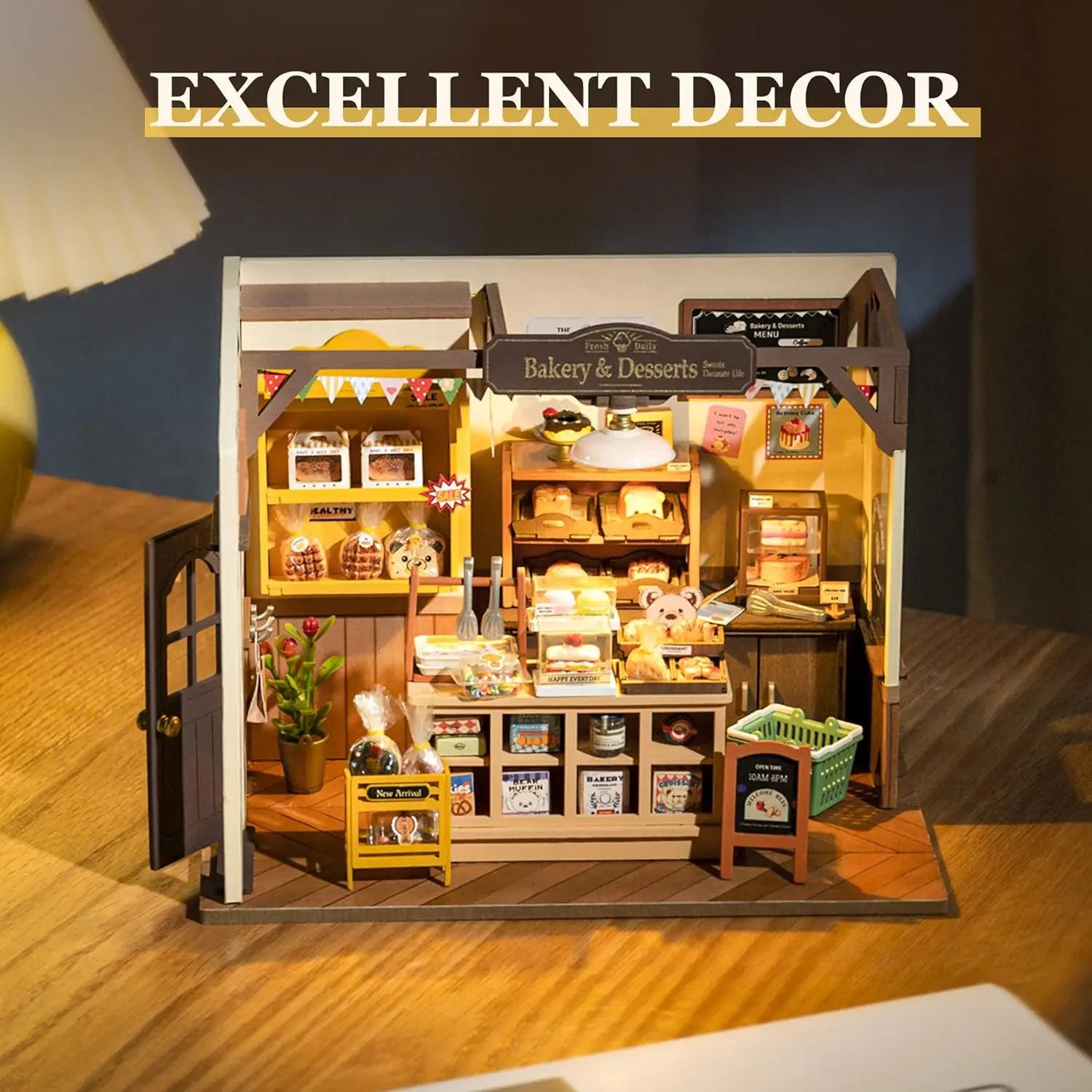 Becka's Baking House 3D Puzzle Kit - Creative Miniature Dollhouse