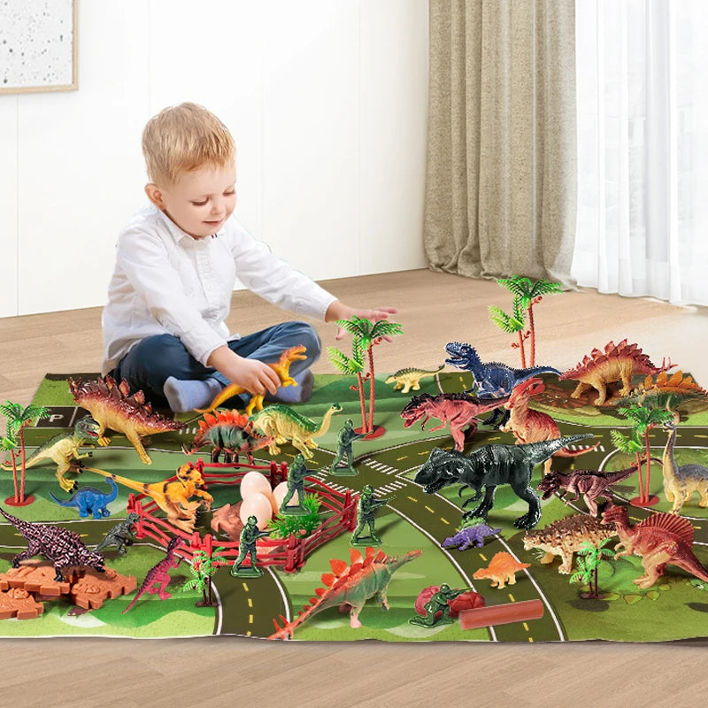 Jurassic Dinosaur Toy Set for Kids - Learn and Play Fun