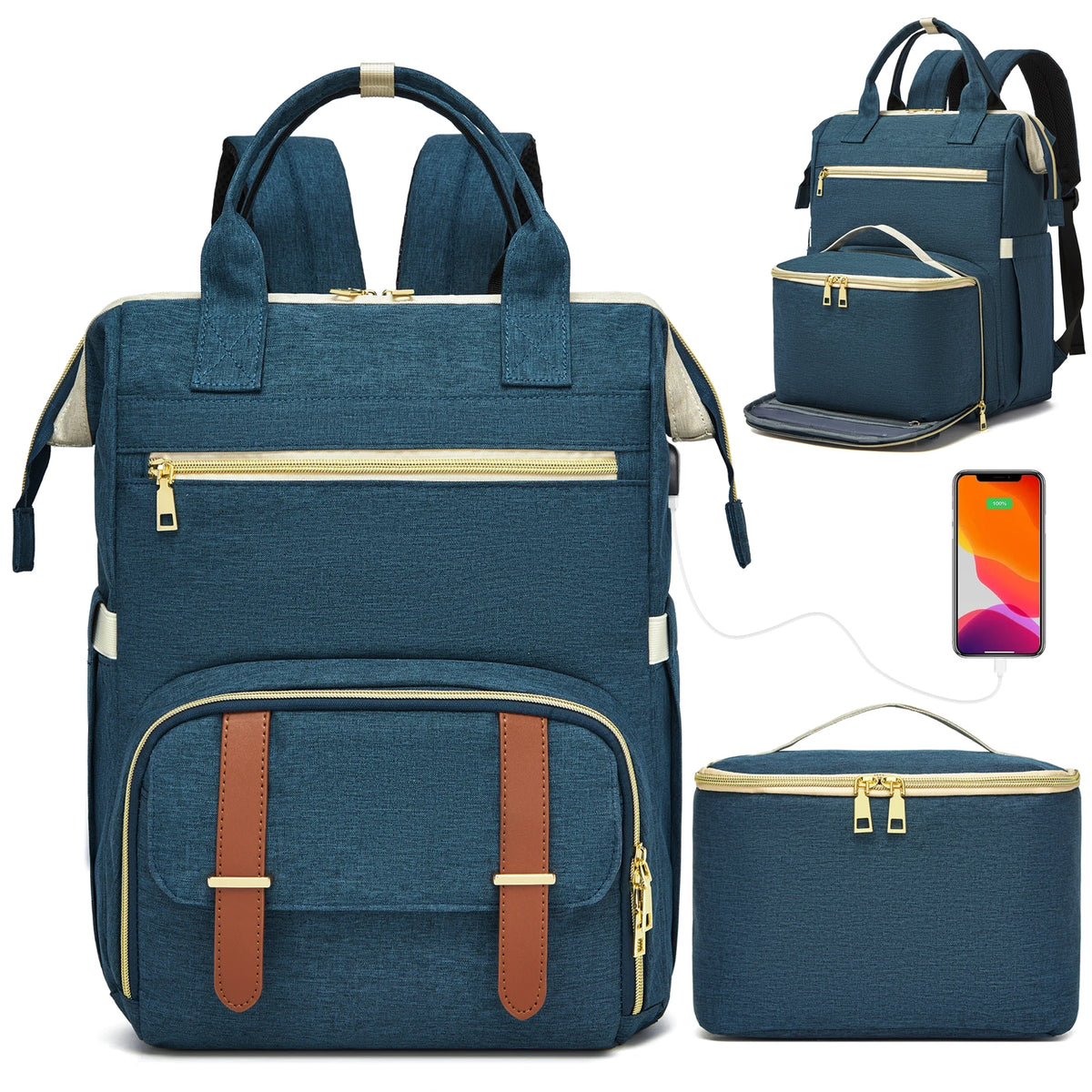 Insulated Backpack Cooler - Large Capacity Picnic & Travel Bag
