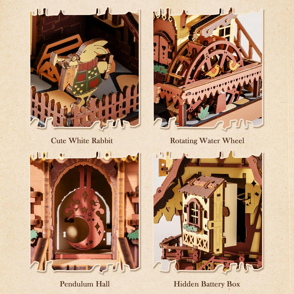 Robotime ROKR 3D Wooden Cuckoo Clock Puzzle - DIY Christmas Project