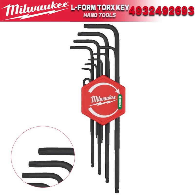 Milwaukee 9-Piece L-Shaped Ball Head Hex Wrench Tool Set