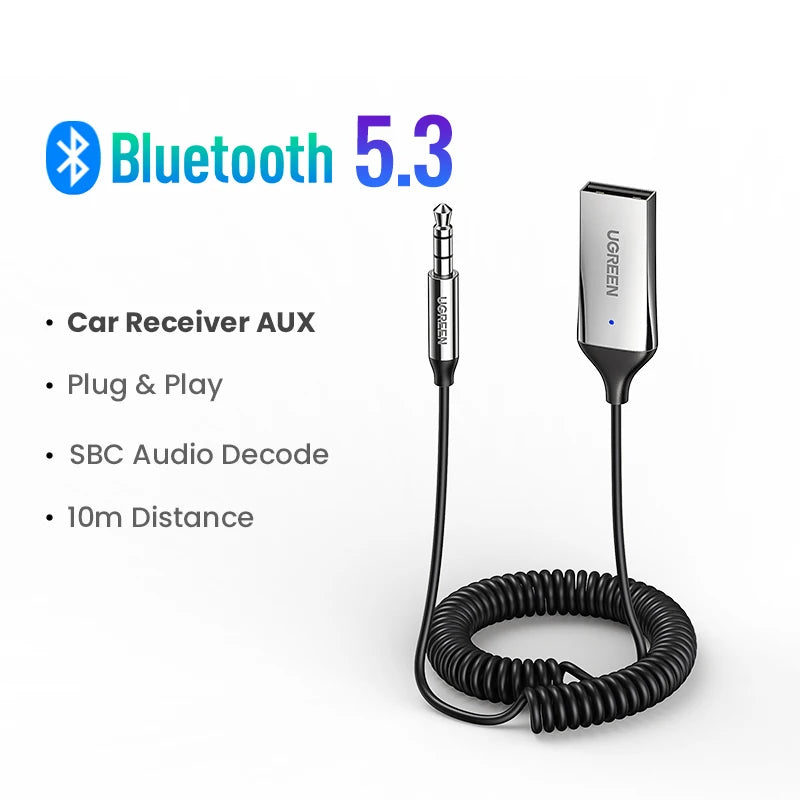 Bluetooth 5.3 Audio Adapter - Enhance Car & Home Sound Experience