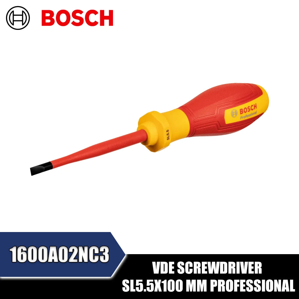 Bosch Professional VDE Flathead Screwdriver for Safe and Accurate Use
