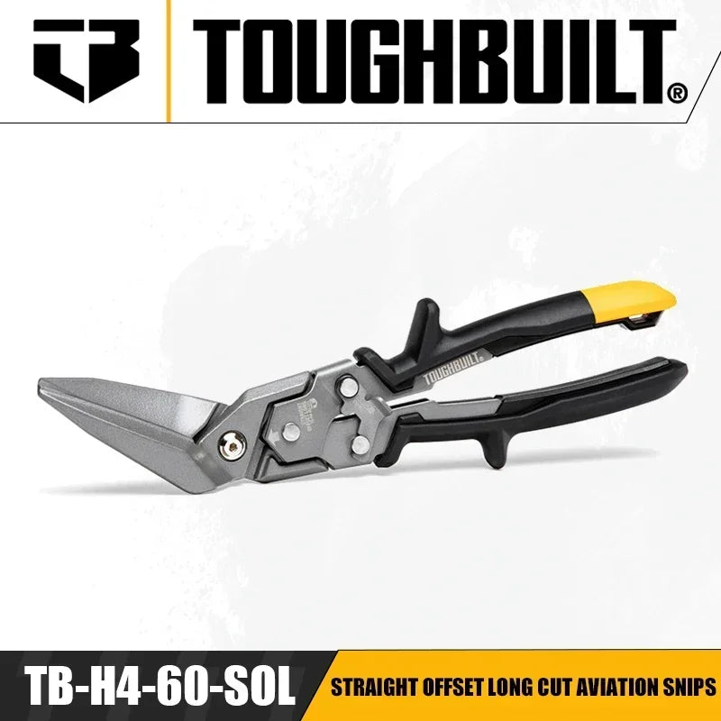 ToughBuilt Aviation Snips - Precision Cutting & Ergonomic Design