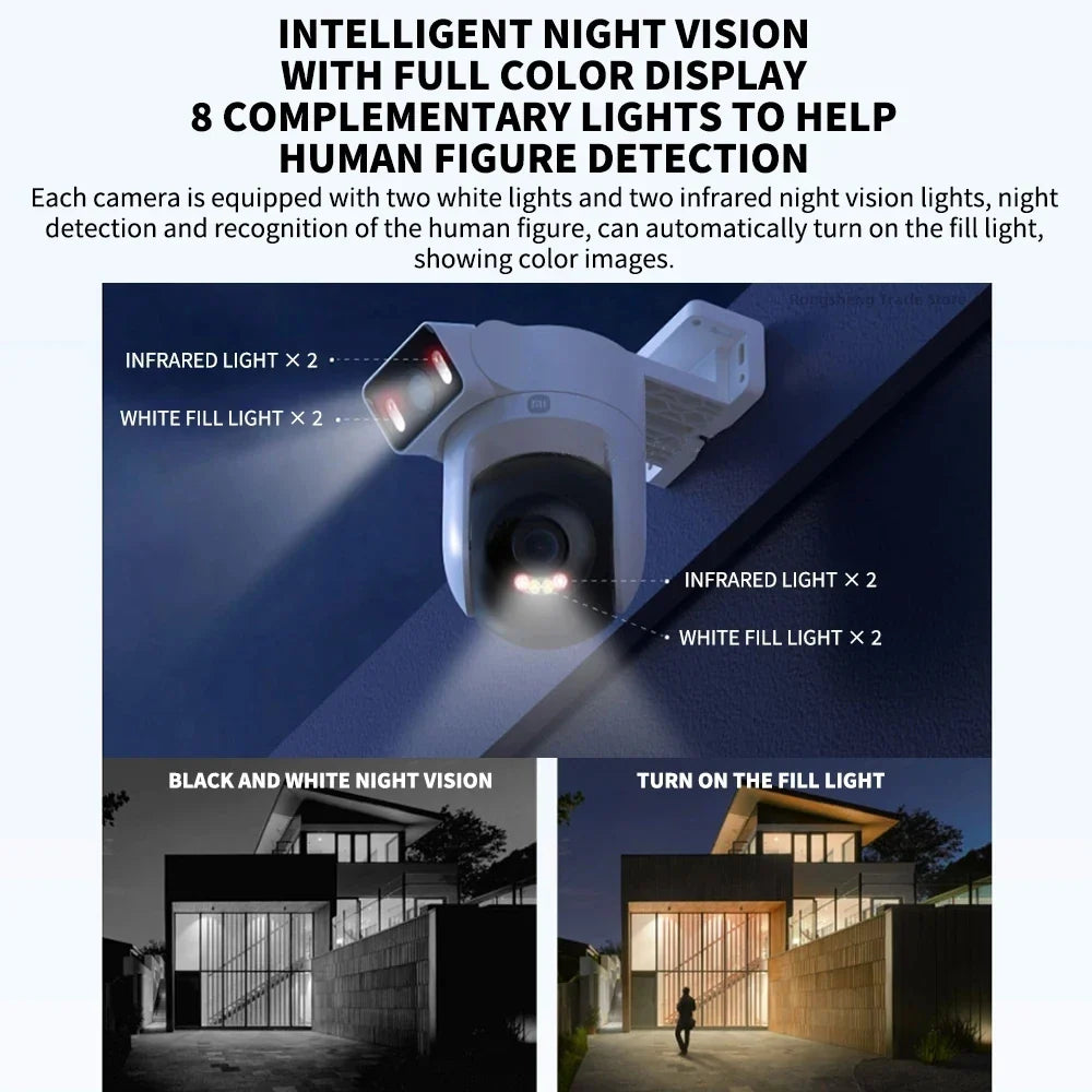 Xiaomi CW500 Outdoor Dual Camera with AI Detection & Night Vision