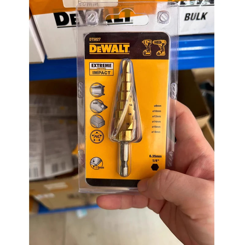 DEWALT Titanium Step Drill Bit Set - Impact Hex, Durable Metal Tool