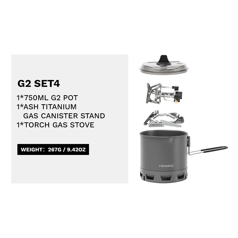 Fire Maple Ultralight Camping Cooking System - Portable Gas Burner
